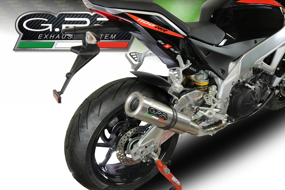 Aprilia Rsv4 1000 2017-2020, M3 Inox , Slip-on exhaust including link pipe and removable db killer 