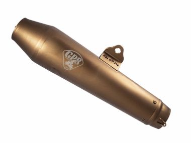 Exhaust compatible with Suzuki SV650 SV650S 1999-2002, Ultracone Bronze Cafè Racer, Universal silencer, including removable db killer, without link pipe 