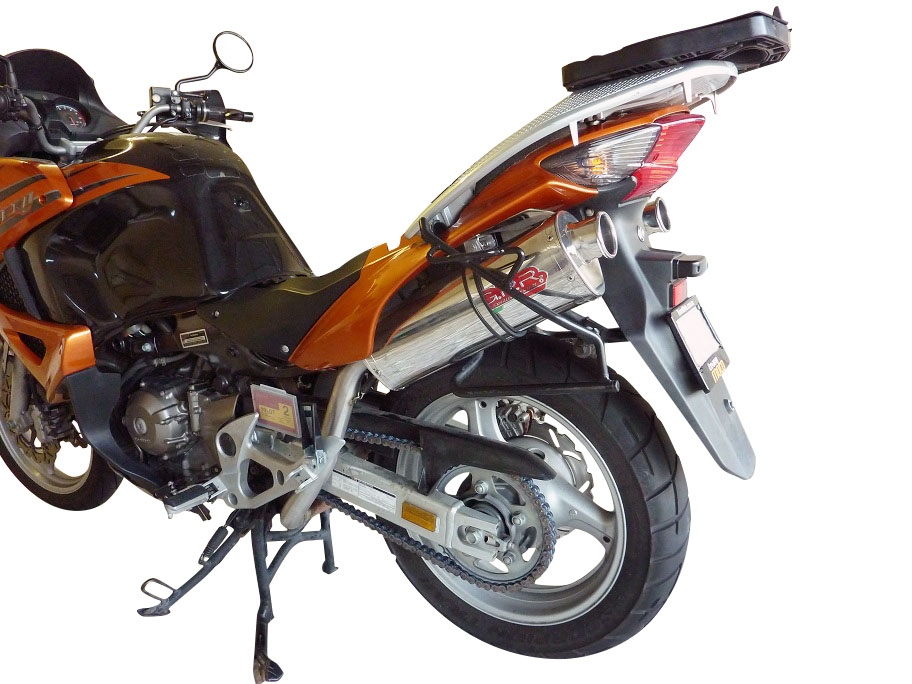 Honda Varadero 1000 1999-2011, Trioval, Dual slip-on including removable db killers and link pipes 