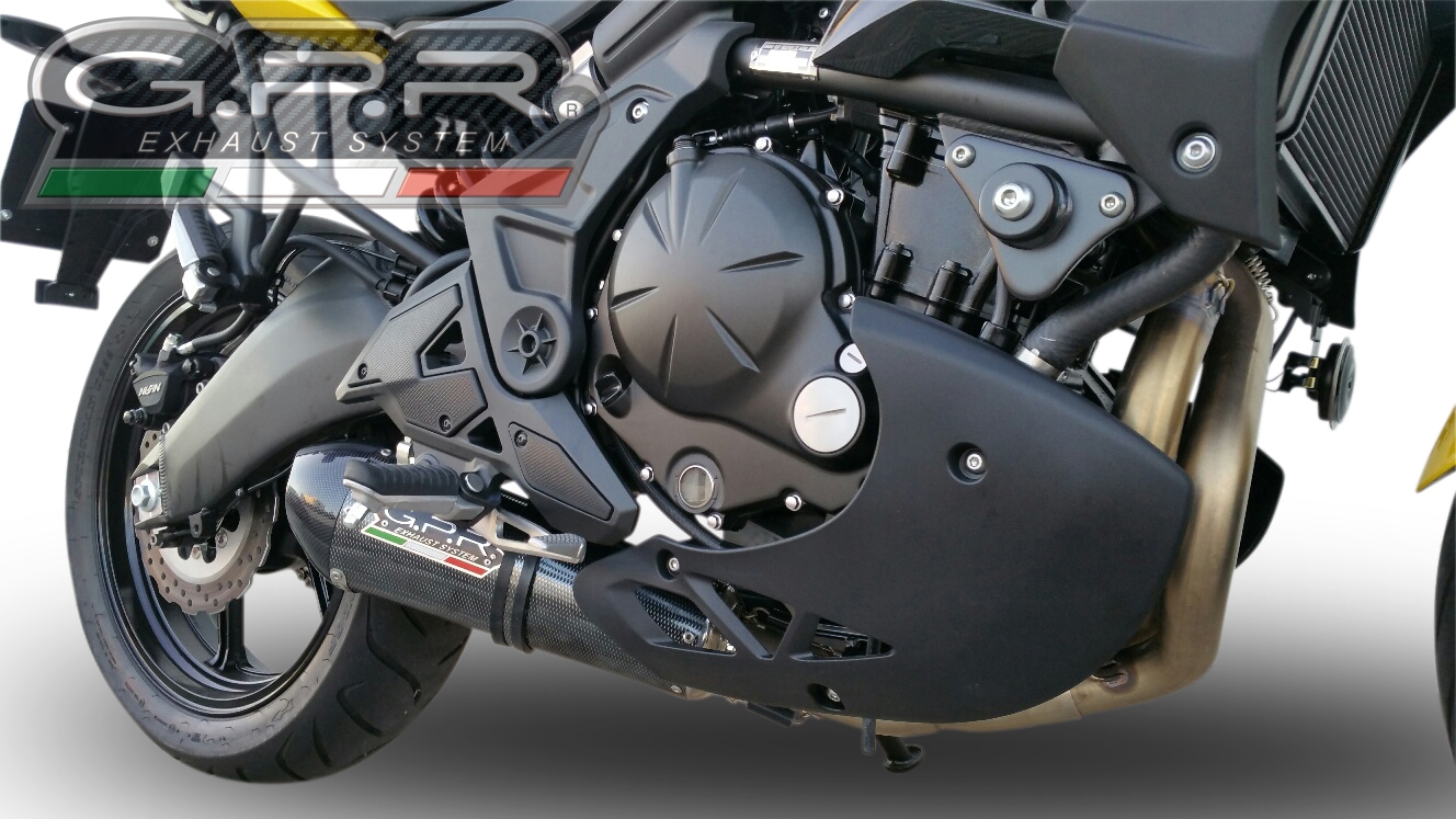 GPR exhaust compatible with  Kawasaki NINJA 650 R 2012-2016, Gpe Ann. Poppy, Full system exhaust, including removable db killer  