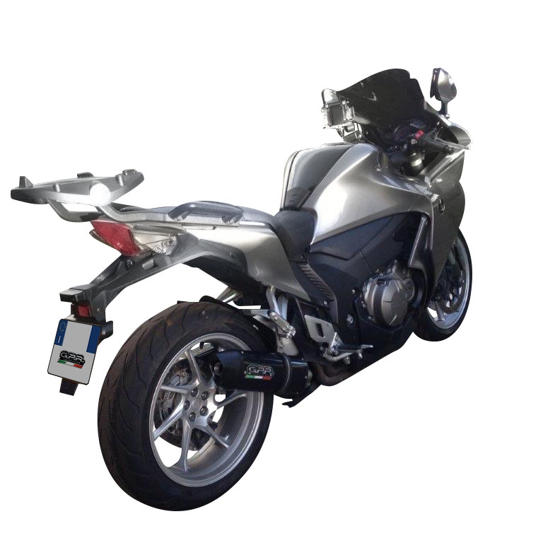 Honda VFR1200F I.E. 2010-2016, Furore Nero, Slip-on exhaust including removable db killer and link pipe 