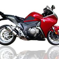 Honda VFR1200F I.E. 2010-2016, Gpe Ann. titanium, Slip-on exhaust including removable db killer and link pipe 