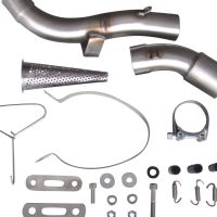 Honda VFR1200F I.E. 2010-2016, Satinox , Slip-on exhaust including removable db killer and link pipe 