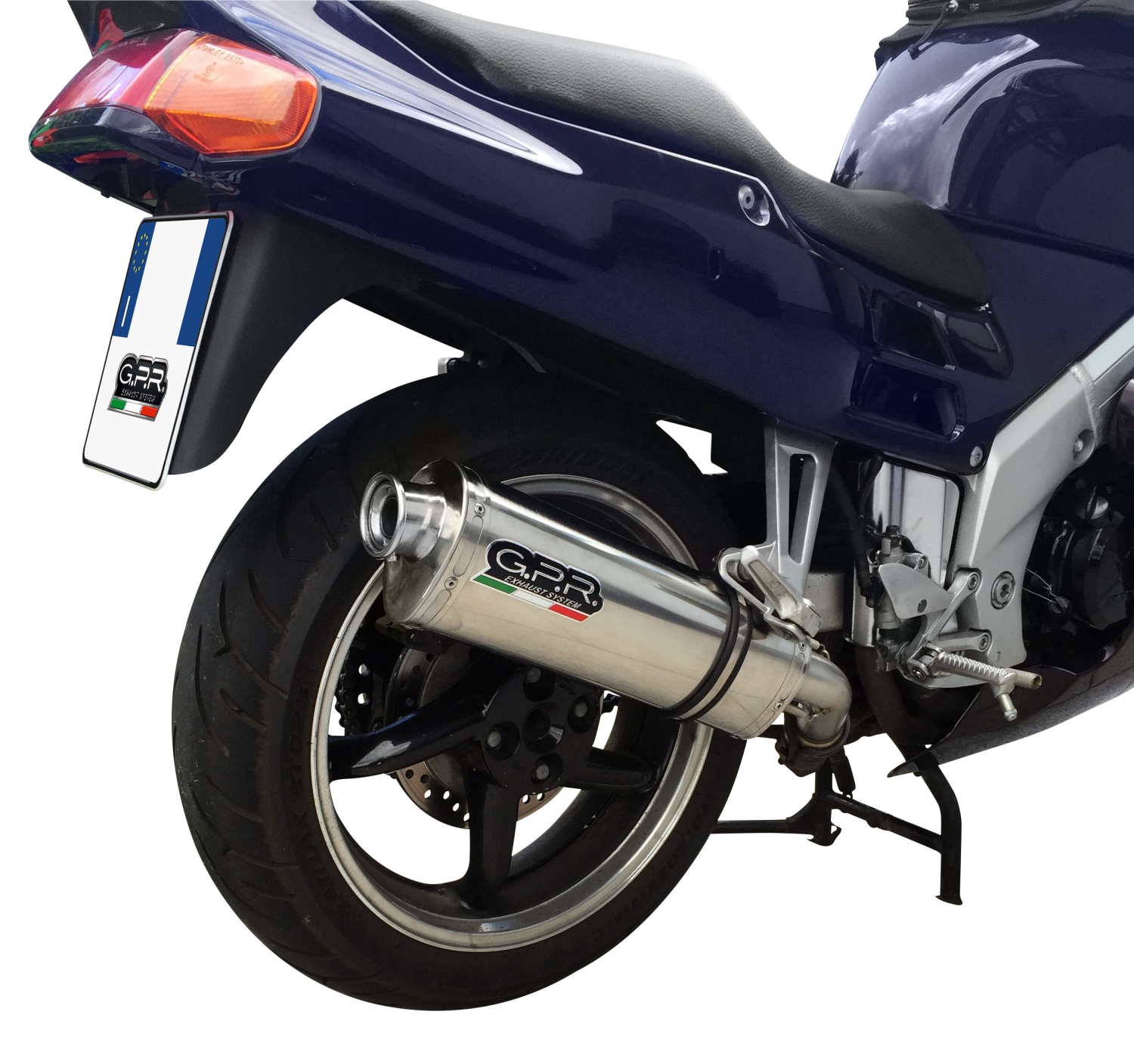 Honda VFR750F 1994-1997, Trioval, Slip-on exhaust including removable db killer and link pipe 