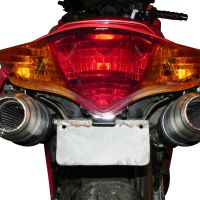 Honda VFR800 V-Tec 2002-2013, Deeptone Inox, Dual slip-on including removable db killers and link pipes 