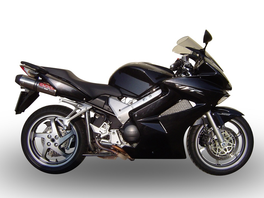 Honda VFR800 V-Tec 2002-2013, Gpe Ann. titanium, Dual slip-on including removable db killers and link pipes 