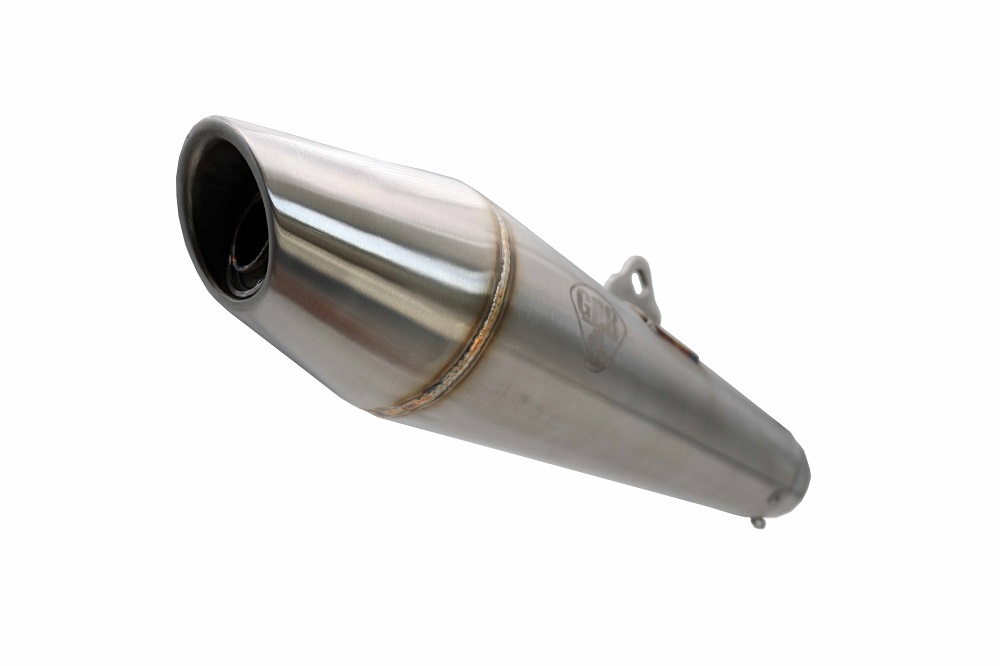 Exhaust compatible with Bmw R 60 1973-1976, Vintavoge Cafè Racer, Universal silencer, including removable db killer, without link pipe 
