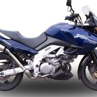 Suzuki V-Strom 1000 2002-2013, Gpe Ann. titanium, Dual slip-on including removable db killers and link pipes 