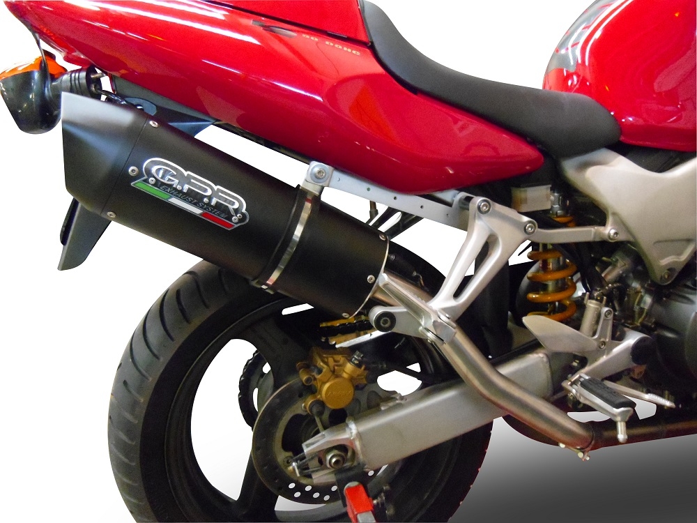 Honda VTR1000F Firestorm 1997-2007, Furore Nero, Dual slip-on including removable db killers and link pipes 