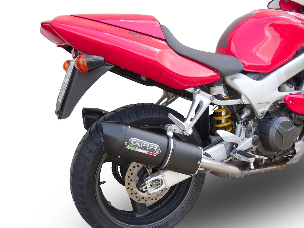 Honda VTR1000F Firestorm 1997-2007, Furore Poppy, Dual slip-on including removable db killers and link pipes 