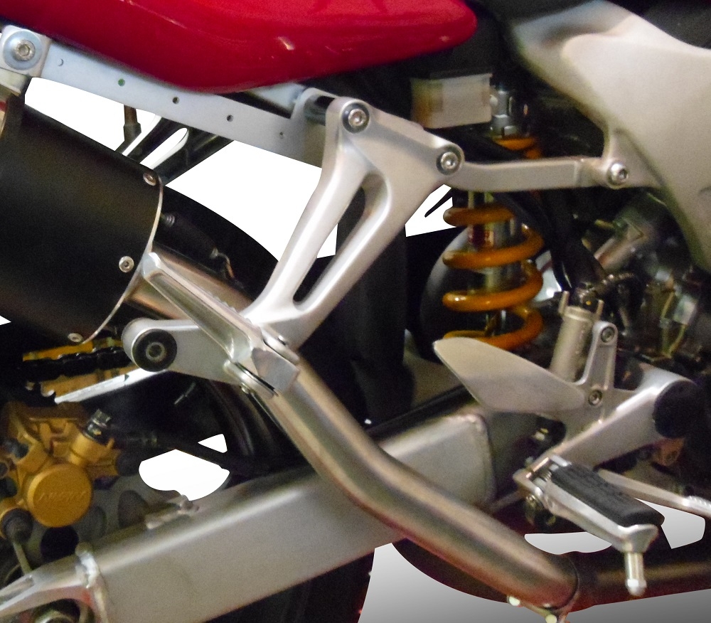 Honda VTR1000F Firestorm 1997-2007, Trioval, Dual slip-on including removable db killers and link pipes 