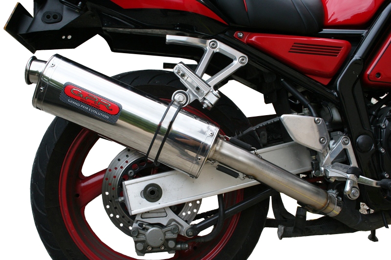 Yamaha Fzs 600 Fazer 1998-2003, Trioval, Slip-on exhaust including removable db killer and link pipe 