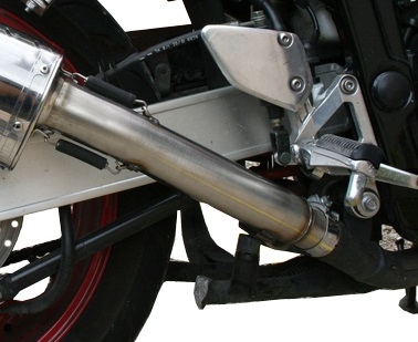 Yamaha Fzs 600 Fazer 1998-2003, Trioval, Slip-on exhaust including removable db killer and link pipe 