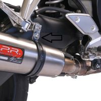 Yamaha FZ1 2006-2014, Gpe Ann. titanium, Slip-on exhaust including removable db killer and link pipe 