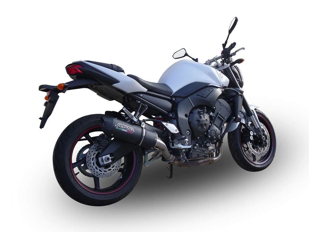 Yamaha FZ1 2006-2014, Furore Nero, Slip-on exhaust including removable db killer and link pipe 