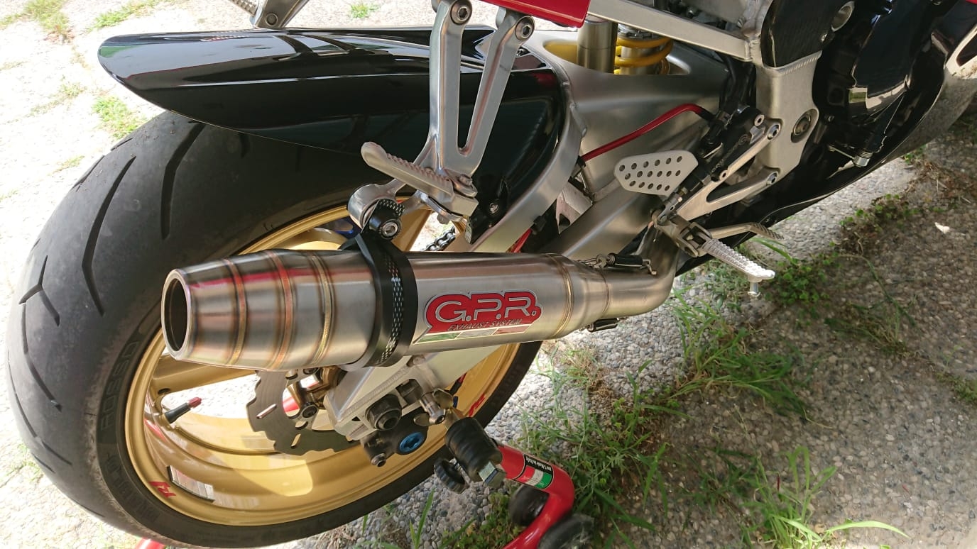 Yamaha YZF 1000 R1 1998-2001, Deeptone Inox, Slip-on exhaust including removable db killer and link pipe 