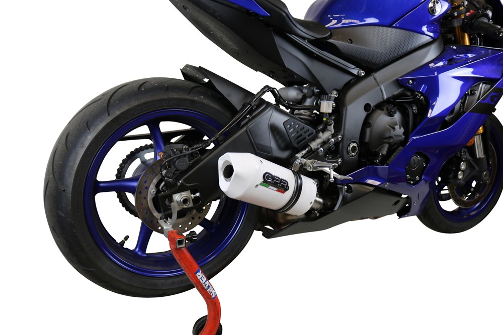 Yamaha Yzf R6 2017-2024, Albus Evo4, Slip-on exhaust including removable db killer and link pipe 