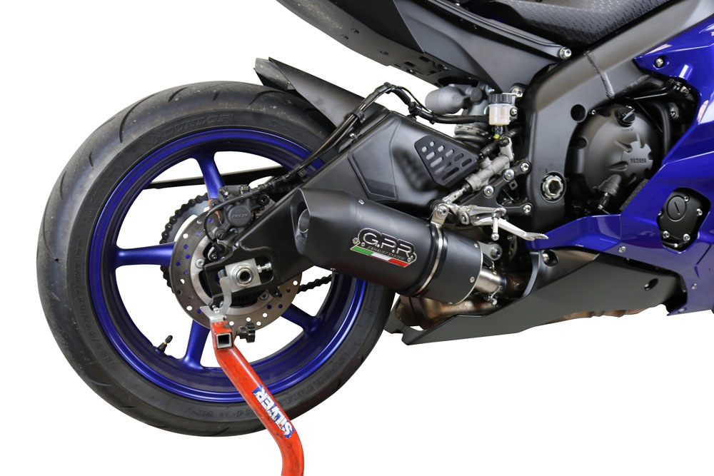 Yamaha Yzf R6 2017-2024, Furore Nero, Slip-on exhaust including link pipe 