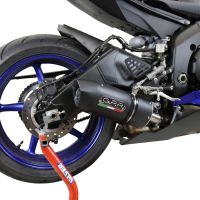 Yamaha Yzf R6 2017-2024, Furore Evo4 Nero, Slip-on exhaust including removable db killer and link pipe 