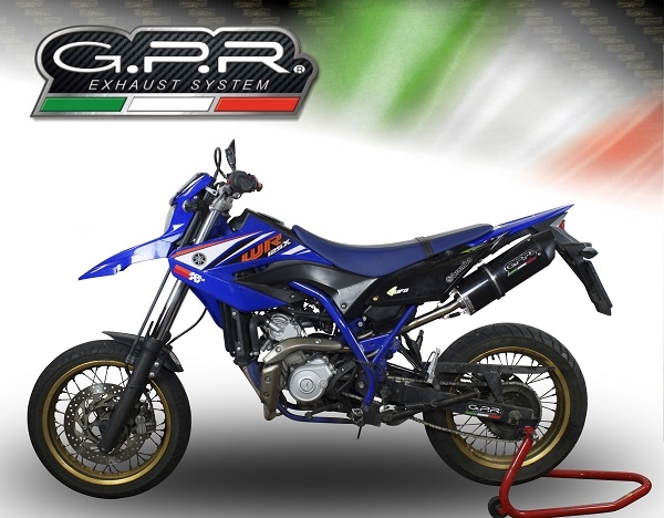 Yamaha WR125R 2009-2011, Furore Nero, Slip-on exhaust including removable db killer and link pipe 