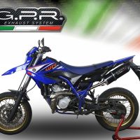 Yamaha WR125X 2009-2014, Furore Nero, Slip-on exhaust including removable db killer and link pipe 