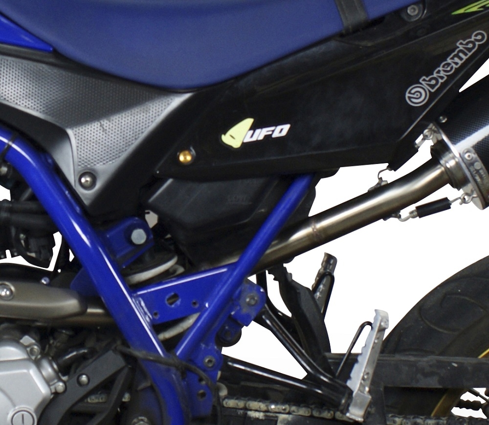 Yamaha WR125R 2009-2011, Furore Nero, Slip-on exhaust including removable db killer and link pipe 