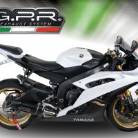 Yamaha Yzf R6 2006-2020, Furore Nero, Slip-on exhaust including removable db killer and link pipe 