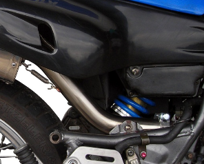 Yamaha Xt 600 - E - K 1985-2002, Trioval, Slip-on exhaust including removable db killer and link pipe 