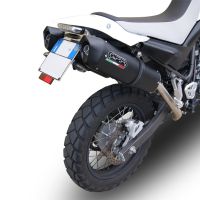 GPR exhaust compatible with  Yamaha Xt 660 X-R  2004-2014, Furore Nero, Dual slip-on including removable db killers and link pipes 