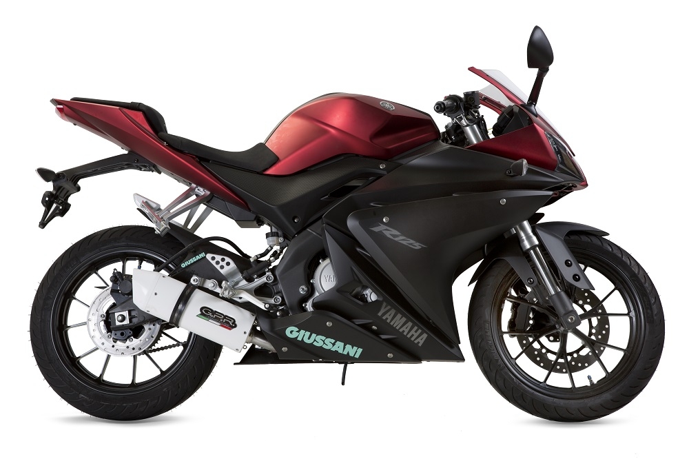 Yamaha YZF 125 R  2014-2016, Albus Ceramic, Full system exhaust, including removable db killer  