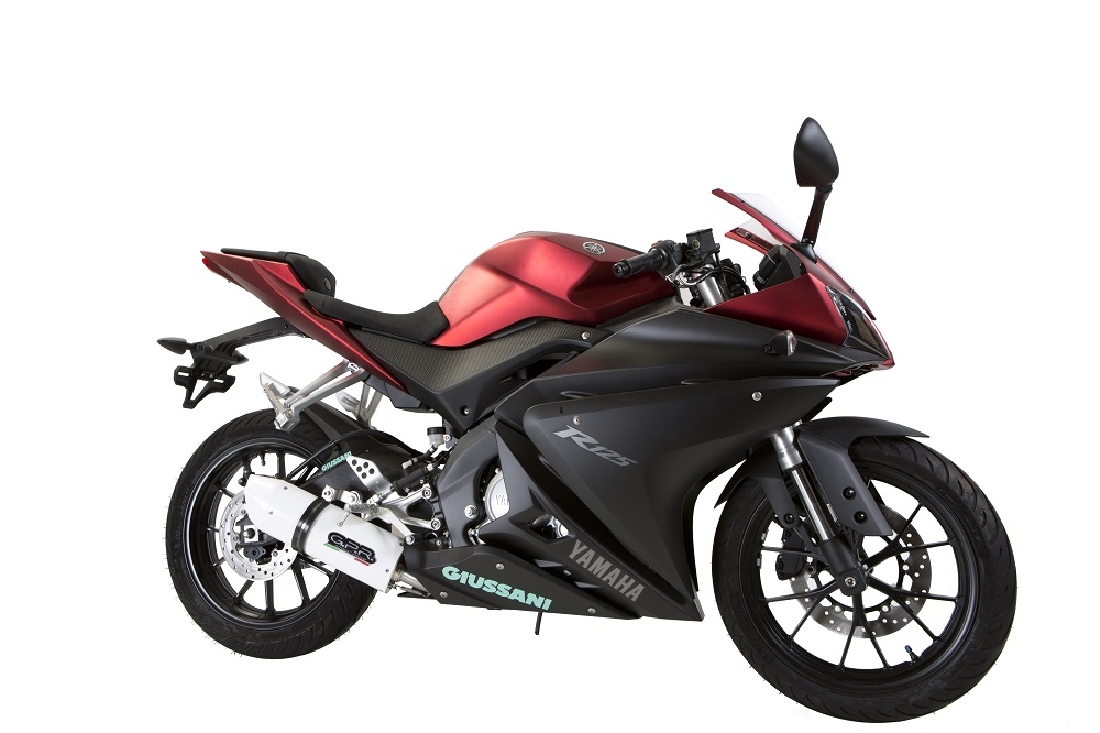 Yamaha YZF 125 R  2014-2016, Albus Ceramic, Full system exhaust, including removable db killer  