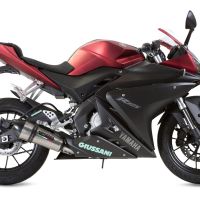 Yamaha YZF 125 R  2014-2016, Gpe Ann. titanium, Full system exhaust, including removable db killer  