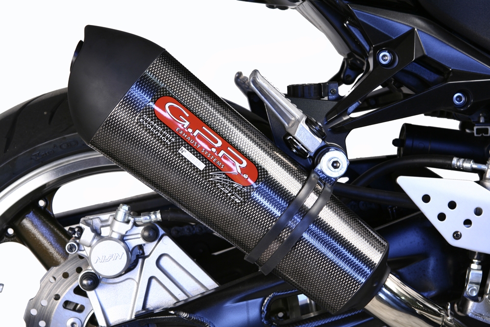 GPR exhaust compatible with  Kawasaki Z1000 2007-2009, Gpe Ann. Poppy, Dual slip-on including removable db killers and link pipes 