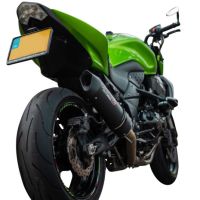 GPR exhaust compatible with  Kawasaki Z-750 S  2004-2006, Furore Nero, Slip-on exhaust including removable db killer and link pipe 