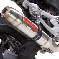 GPR exhaust compatible with  Kawasaki Z-800 2009-2016, Deeptone Inox, Slip-on exhaust including removable db killer and link pipe 