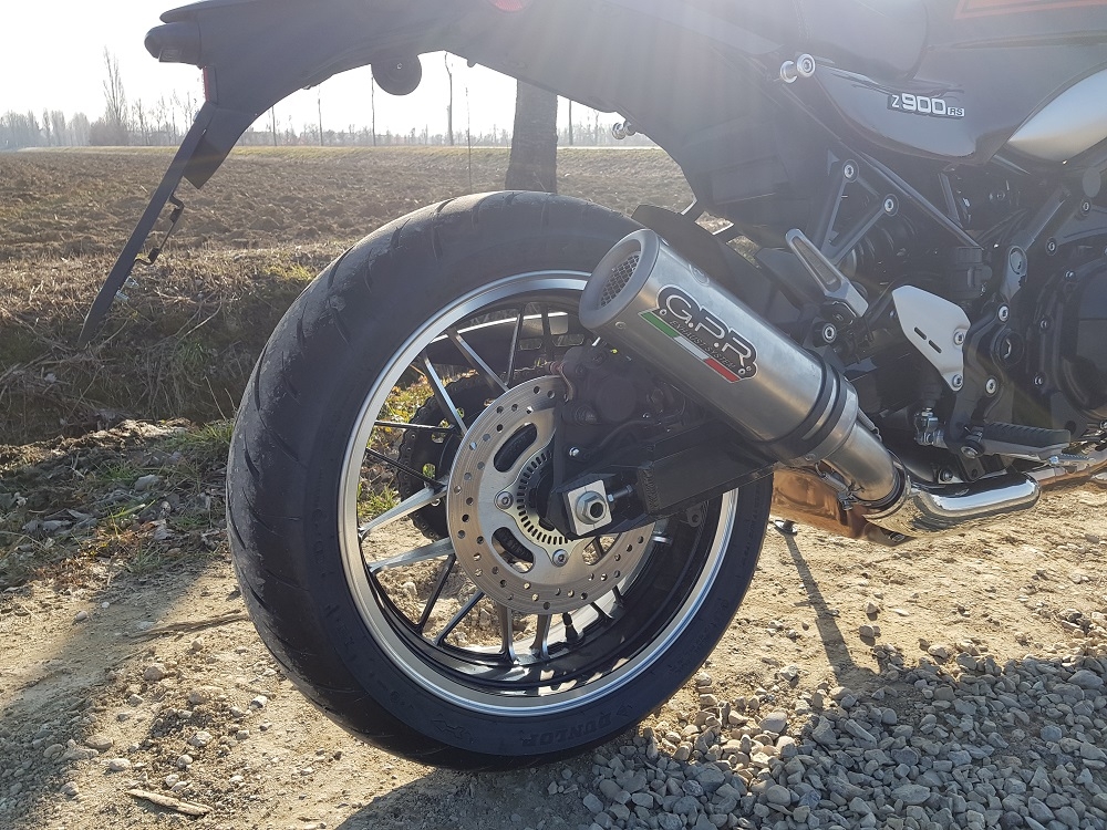 Kawasaki Z900RS 2018-2020, M3 Inox , Slip-on exhaust including removable db killer and link pipe 