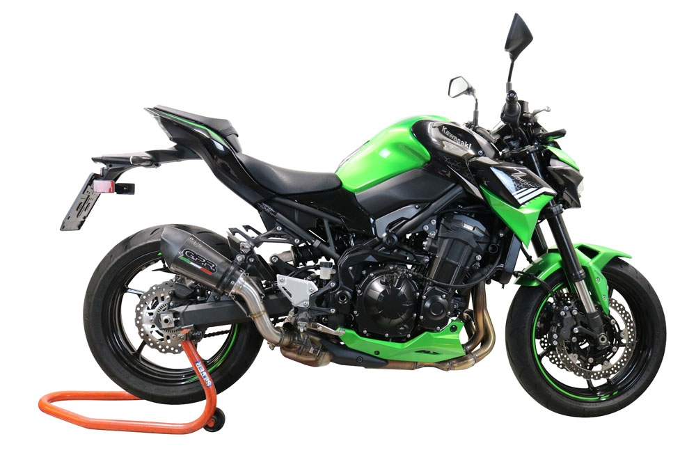 Kawasaki Z-900E 2017-2020, Gpe Ann. Poppy, Slip-on exhaust including removable db killer and link pipe 