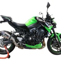 Kawasaki Z-900E 2017-2020, Gpe Ann. titanium, Slip-on exhaust including removable db killer and link pipe 