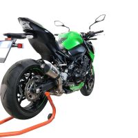 Kawasaki Z-900E 2020-2024, Gpe Ann. titanium, Slip-on exhaust including removable db killer and link pipe 