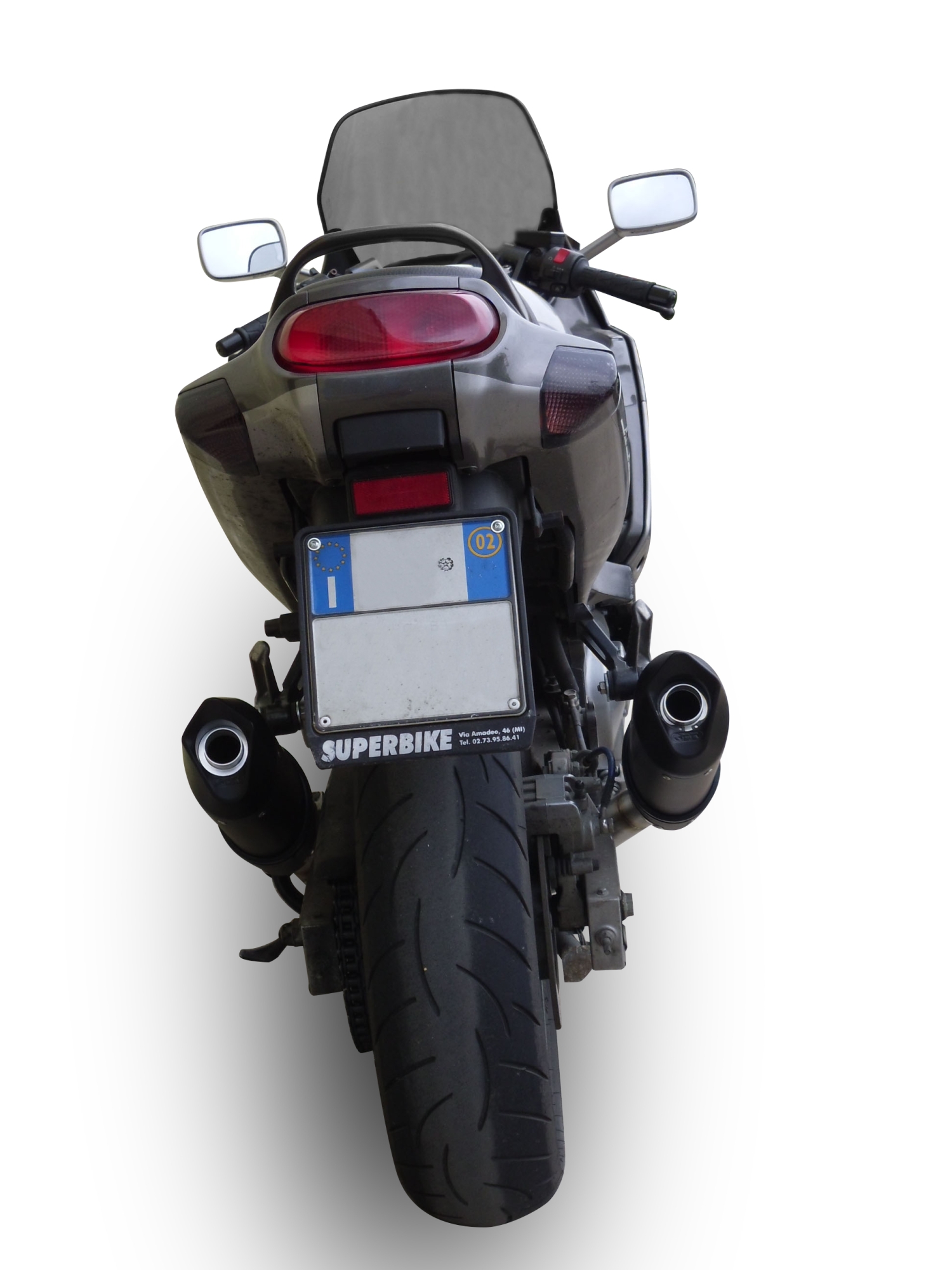 GPR exhaust compatible with  Kawasaki ZZR600 2002-2006, Furore Nero, Dual slip-on including removable db killers and link pipes 