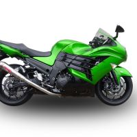 GPR exhaust compatible with  Kawasaki ZX-14R 2012-2016, Powercone Evo, Dual slip-on including removable db killers and link pipes 