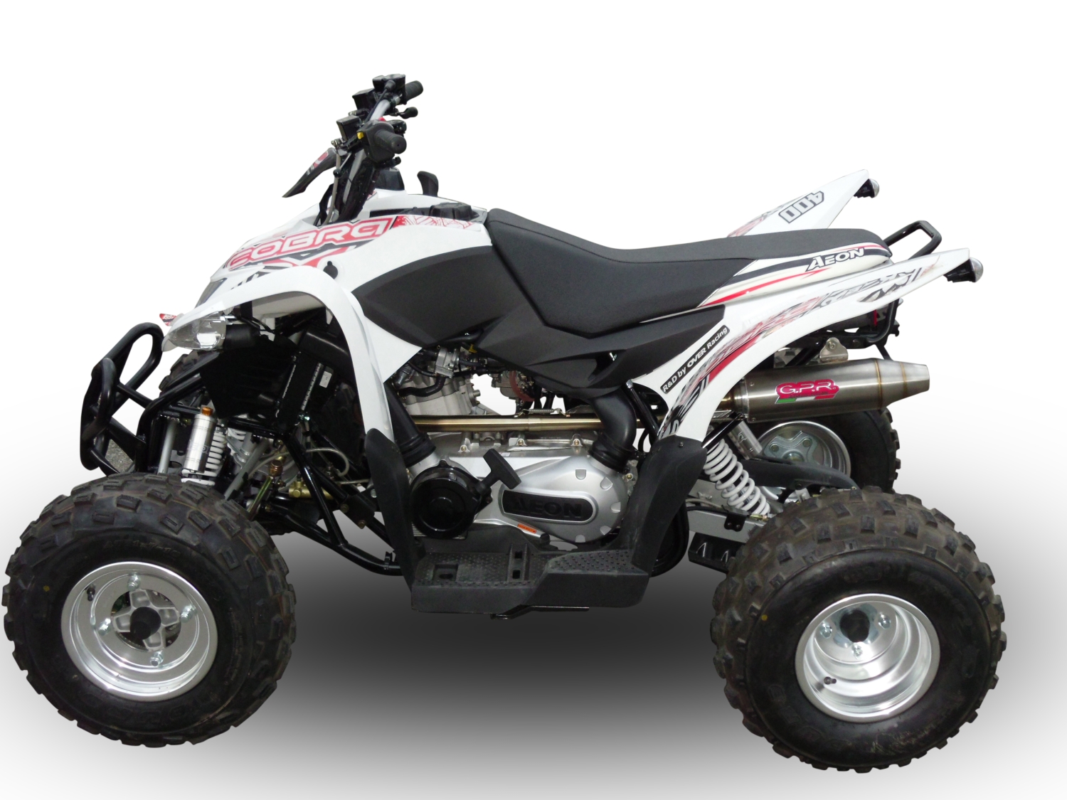 GPR exhaust compatible with  Aeon Cobra 400 2010-2021, Deeptone Atv, Full system exhaust, including removable db killer  