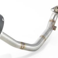 Exhaust system compatible with Kymco Xciting 400 2012-2017, Evo4 Road, Homologated legal full system exhaust, including removable db killer and catalyst 