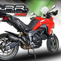 Ducati Multistrada 950 V2 S 2021-2024, GP Evo4 Poppy, Slip-on exhaust including removable db killer and link pipe 