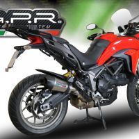 Ducati Multistrada 950 V2 S 2021-2024, GP Evo4 Titanium, Slip-on exhaust including removable db killer and link pipe 