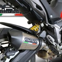 Ducati Multistrada 950 V2 S 2021-2024, GP Evo4 Titanium, Slip-on exhaust including removable db killer and link pipe 