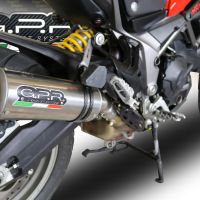 Ducati Multistrada 950 V2 S 2021-2024, M3 Titanium Natural, Slip-on exhaust including removable db killer and link pipe 