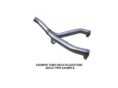 GPR exhaust compatible with  Honda Grom 125  2013-2017, Decatalizzatore, Decat pipe 