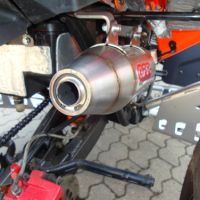 GPR exhaust compatible with  Adly 500 Hurricane S 2005-2021, Deeptone Atv, Slip-on exhaust including removable db killer and link pipe 