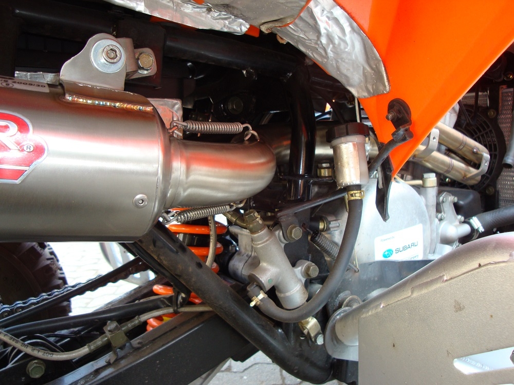 GPR exhaust compatible with  Adly 500 Hurricane S 2005-2021, Deeptone Atv, Full system exhaust, including removable db killer  